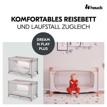 Дитяче ліжечко-манеж Hauck Dream N Play Plus Dusty Cork (60100-6) - Pampik - 2