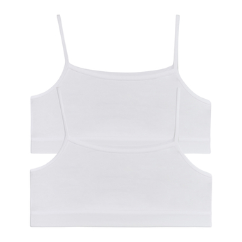 Ліф Garnamama Basic crop tops 2-pack 110-116 Білий (815051.1171541) - Pampik