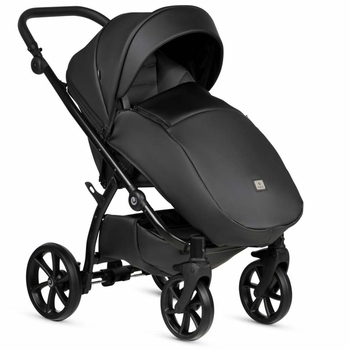 Универсальная коляска 2 в 1 Tutis UNO 5+ Leather collection Jet Black - Pampik - 4