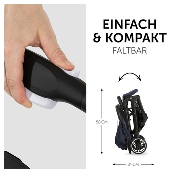 Прогулянкова коляска Hauck Travel N Care Dark Navy Blue (16016-9) - Pampik - 5