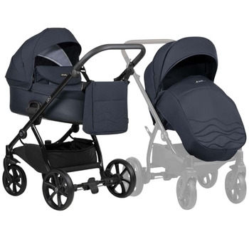 Універсальна коляска 2 в 1 Tutis LEO+ Deep Blue - Pampik