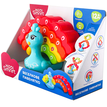 Развивающая игрушка-балансир Kiddi Smart Радужный павлинчик (4508-KS) - Pampik - 7