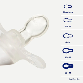 Пустушка силіконова Difrax Natural Uni, 20+ міс, Wildberry (UN803 Wildberry) - Pampik - 4