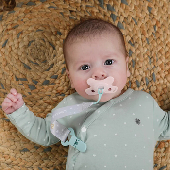 Пустышка силиконовая Difrax Dental Clay, ортодонтическая, 0-6 мес. (799 Clay) - Pampik - 5