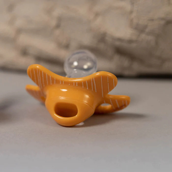 Пустушка силіконова Difrax Natural Newborn Apricot Lines, симетрична, 0+ міс. (113 Apricot_lines) - Pampik - 6