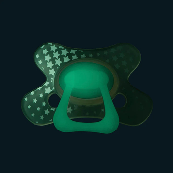 Пустушка силіконова Difrax Natural Night, симетрична, 6+ міс. (GL127) - Pampik - 7