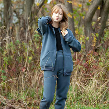 Спортивна кофта на флісі Garnamama Jacket children 122 Серый (957713.1310262) - Pampik - 2