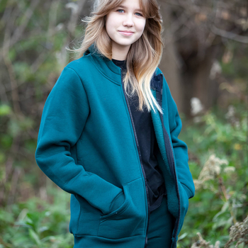 Спортивна кофта на флісі Garnamama Jacket children 122 Зелений (957702.1310264) - Pampik - 3