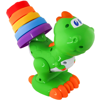 Двомовна розвиваюча іграшка Kiddi Smart Динозаврик Квіткограй, укр/англ (4279T-KS) - Pampik - 2