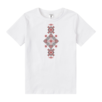 Футболка Garnamama Ukraine t-shirt Вишиванка 2025 170-176 Білий (1051156.1417754) - Pampik