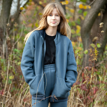 Спортивна кофта на флісі Garnamama Jacket children 122 Серый (957713.1310262) - Pampik