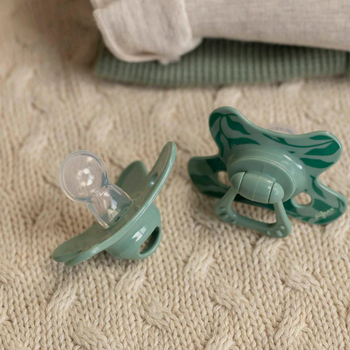 Пустышка силиконовая Difrax Natural Apricot Veins, симметричная, 12+ мес. (804 Apricot_veins) - Pampik - 5