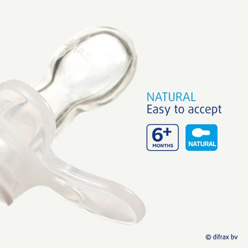 Пустушка силіконова Difrax Natural Night, симетрична, 6+ міс. (GL127) - Pampik - 2