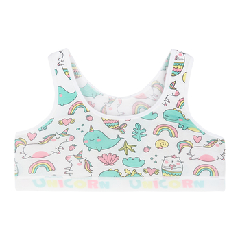 Ліф Garnamama Unicorn Crop Tops elastic 158-164 Белый (776670.1116832) - Pampik