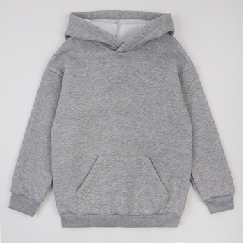 Худі на флісі Garnamama Basic Hoodie soft 134 Серый (1031540.1235336) - Pampik