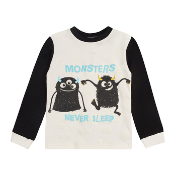 Лонгслів Garnamama Neon LS 122 Білий Чорний (978381.1333664) - Pampik - 2