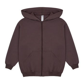 Спортивна кофта Garnamama худи большое на молнии 134-140 Коричневый (1049368.1416195) - Pampik