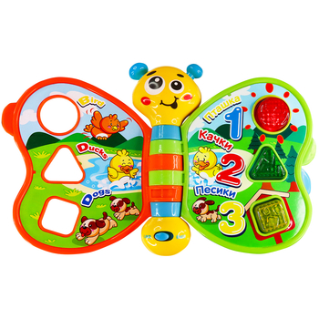 Двомовна розвиваюча іграшка Kiddi Smart Моя перша книга, укр/англ (3994T-KS) - Pampik - 2