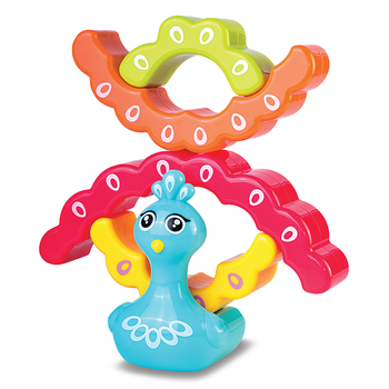 Развивающая игрушка-балансир Kiddi Smart Радужный павлинчик (4508-KS) - Pampik - 3