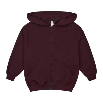 Спортивна кофта Garnamama худи большое на молнии 122-128 Бордовый (1049358.1416194) - Pampik