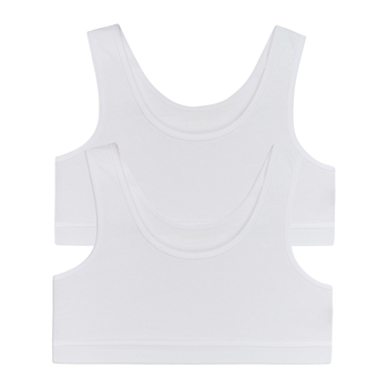 Ліф Garnamama Basic crop tops1 2-pack 110-116 Белый (815088.1171556) - Pampik