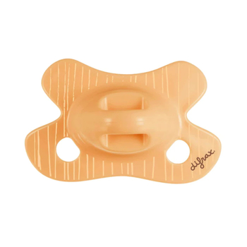Пустушка силіконова Difrax Natural Newborn Apricot Lines, симетрична, 0+ міс. (113 Apricot_lines) - Pampik