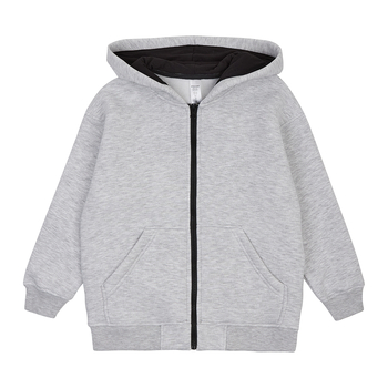 Спортивна кофта Garnamama Oversize sport zip на блискавці з капюшоном 122-128 Сірий (1043365.1408202) - Pampik - 4