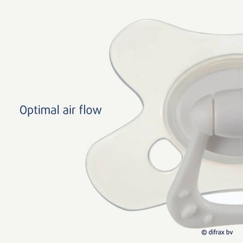 Пустышка силиконовая Difrax Dental Blossom, ортодонтическая, 6+ мес. (800 Blossom) - Pampik - 3