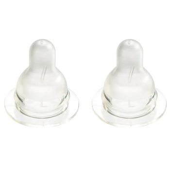 Силіконова соска для пляшечки Difrax S-bottle Natural, розмір L, 2 шт. (673) - Pampik