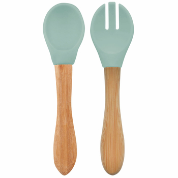 Ложка та виделка MinikOiOi Dig In River Green (101060061) - Pampik