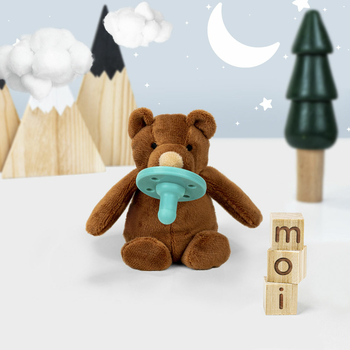 Пустушка силіконова з м'якою іграшкою MinikOiOi Sleep Buddy Moi, 0+ міс. (101010008) - Pampik - 3