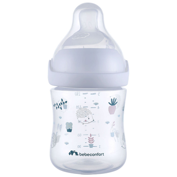 Пляшечка для годування Bebe Confort Emotion Physio Urban Garden, 150 мл, білий (3102209110) - Pampik