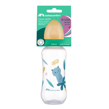 Бутылочка для кормления Bebe Confort PP Little Buddies с силиконовой соской, 0-12 мес., 240 мл (3102202080) - Pampik
