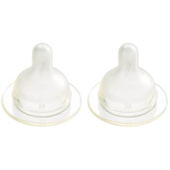 Силіконова соска для пляшечки Difrax S-bottle Wide, розмір M, 2 шт. (676) - Pampik