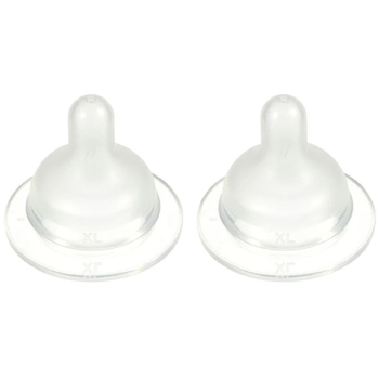 Силіконова соска для пляшечки Difrax S-bottle Wide, розмір XL, 2 шт. (679) - Pampik