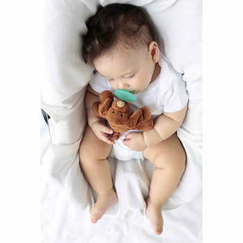 Пустушка силіконова з м'якою іграшкою MinikOiOi Sleep Buddy Moi, 0+ міс. (101010008) - Pampik - 6