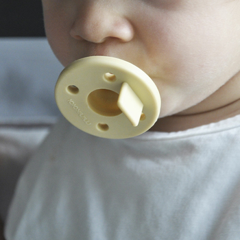 Пустушка силіконова 100% MinikOiOi Basics Аqua Green / Velvet Rose, 3 м+, 2 шт. (101030004) - Pampik - 3