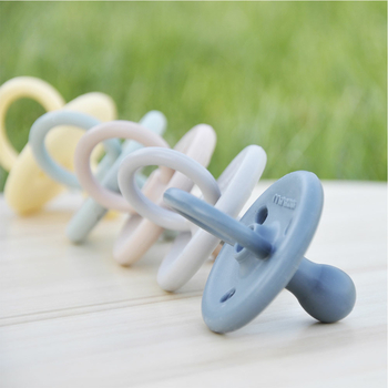 Пустушка ортодонтична силіконова 100% MinikOiOi Binkee, 0+ міс, Mellow Yellow (101150056) - Pampik - 5