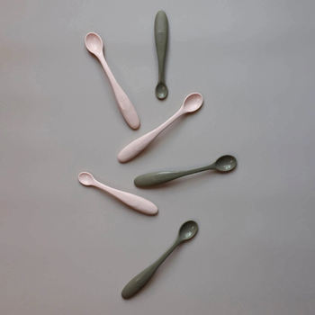 Набір дитячих ложок Difrax Weaning Spoons Clay, 3 шт. (7442 Clay) - Pampik - 6