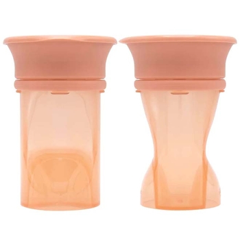 Чашка непроливайка Difrax 360°, 250 мл, Peach (1012 Peach) - Pampik - 2