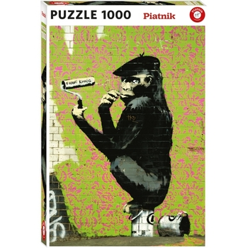 Пазл Piatnik Шимпанзе с валиком Бэнкси, 1000 элементов (PT-571343) - Pampik