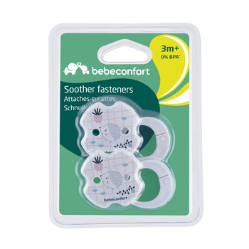 Кліпса для пустушки Bebe Confort Urban Garden, білий (3104209700) - Pampik - 2