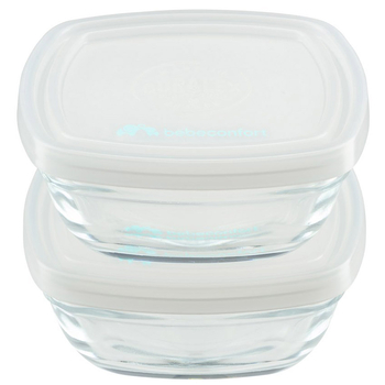 Скляні контейнери для їжі Bebe Confort, 2 шт. (3105209200) - Pampik - 2