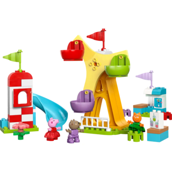 Конструктор LEGO DUPLO Peppa Pig Ярмарка развлечений, 53 деталі (10453) - Pampik - 5