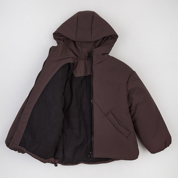 Куртка Garnamama Жатка КРЕШ з капюшоном 164 Коричневий (1060055.1421782) - Pampik - 3