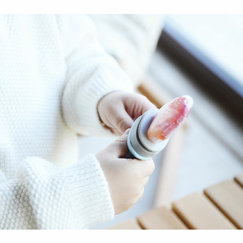 Ніблер силіконовий MinikOiOi Pulps Pinky Pink / Powder Grey (101130005) - Pampik - 4