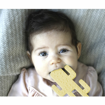 Прорізувач для зубів силіконовий MinikOiOi Cactus Mineral Blue (101090003) - Pampik - 7