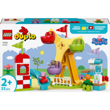 Конструктор LEGO DUPLO Peppa Pig Ярмарка развлечений, 53 деталі (10453) - Pampik