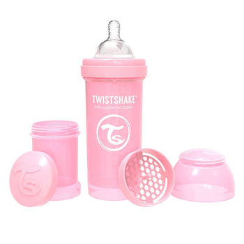 Набір із трьох антиколікових пляшечок Twistshake Value Pack Pink, 260 мл (78845) - Pampik - 4