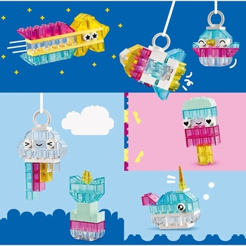 Конструктор LEGO Classic Очаровательная прозрачная коробка, 340 деталей (11040) - Pampik - 3